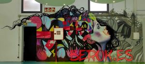 Pintura Mural Graffiti Para Oficinas 300x100000